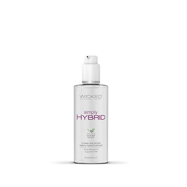 Wicked Simply Hybrid Lubricant 70 ml Water & Silicone Blend White Hybrid Lube