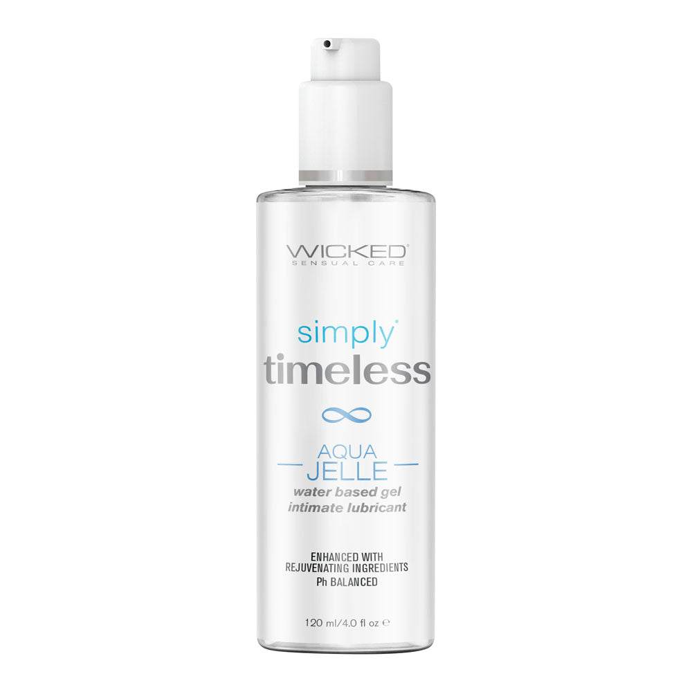 Wicked Simply Timeless Aqua Jelle Lubricant 120ml White Lubricants, Creams & Glides