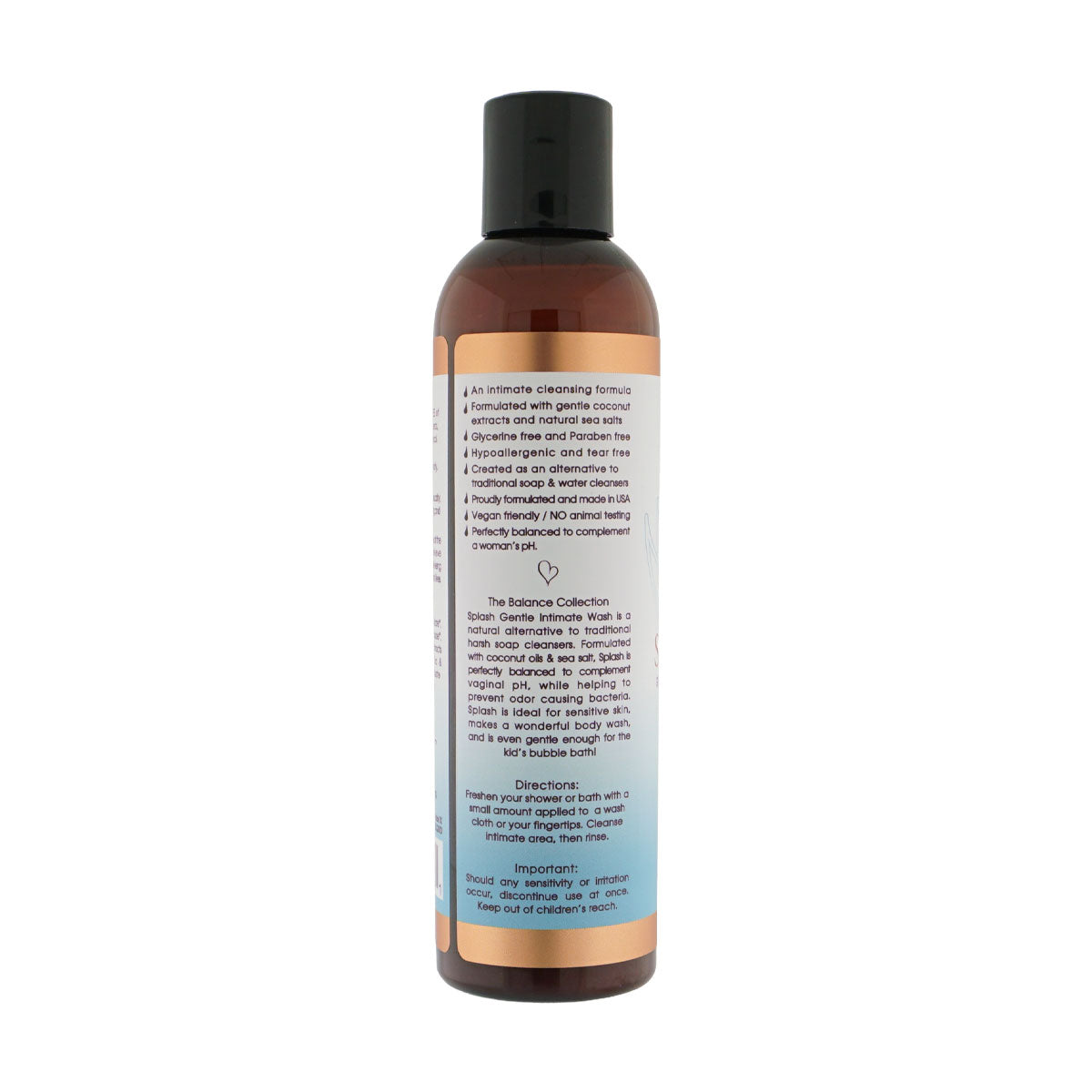 Sliquid Balance Splash Unscented Intimate Wash 8.5 Fl Oz > Essentials > Bath & Body