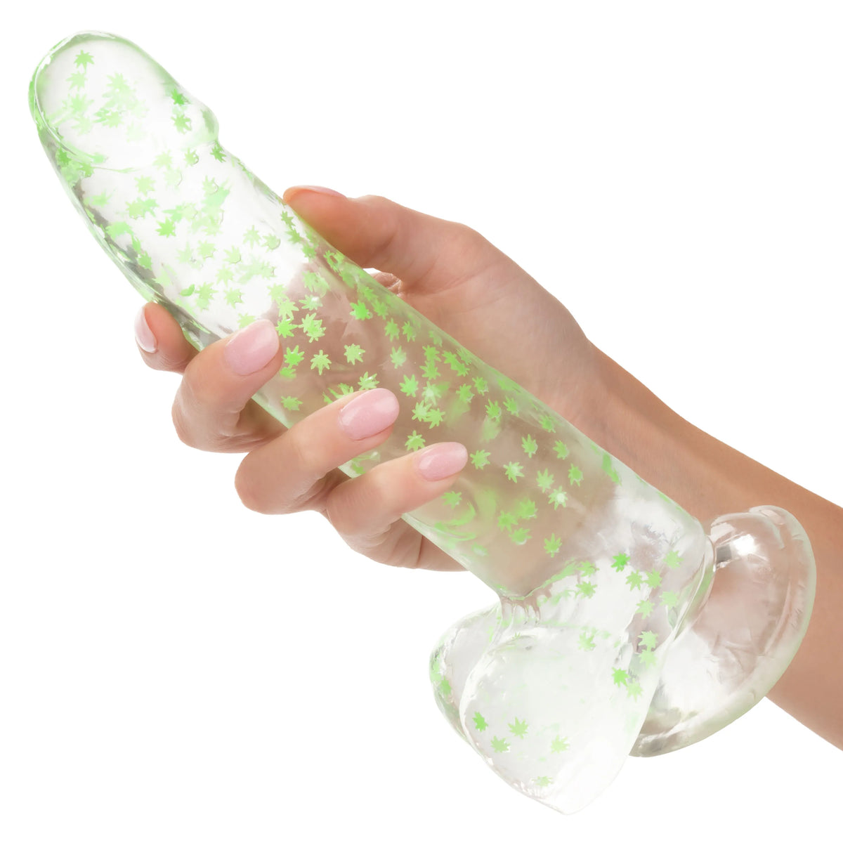 Naughty Bits I Leaf Dick – Glow-in-the-Dark 8 Inch Dildo > Dildos > Realistic Dildos