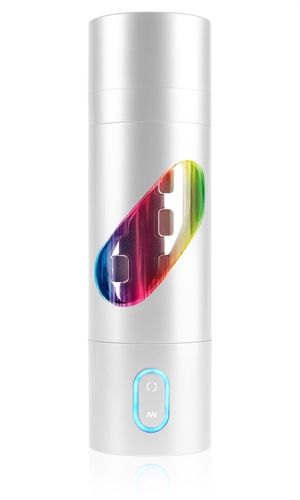 Pdx Rechargeable Roto Bator – Turbo Powered Masturbator Silver Strokers - Vibrating