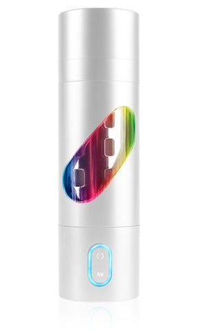Pdx Rechargeable Roto Bator – Turbo Powered Masturbator Silver Strokers - Vibrating