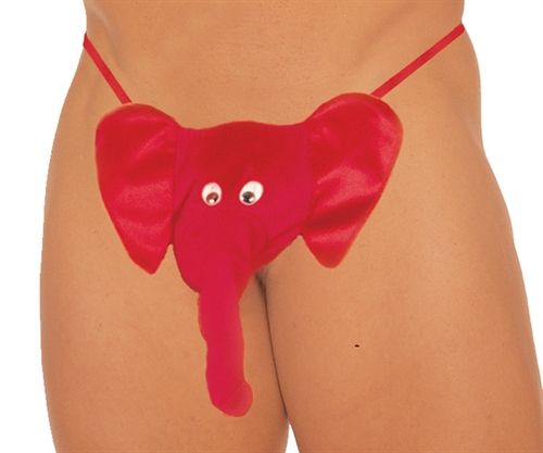 Mr Peanuts Red G String for Adults Cheeky Intimate Apparel Red Mens Costumes