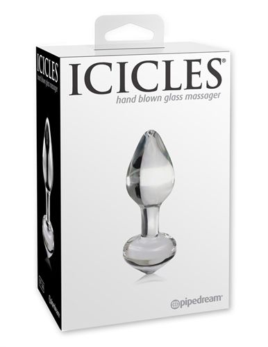 Icicles No 44 (Clear) – Luxury Glass Butt Plug GLASS TOYS