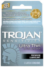 Trojan Sensitivity Ultra Thin Lubricated Condoms - 12 Pack > Essentials > Condoms
