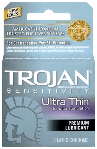 Trojan Sensitivity Ultra Thin Lubricated Condoms - 12 Pack > Essentials > Condoms