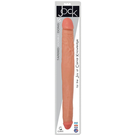 Jock 16 Inch Tapered Double Dong (Vanilla) – Large Durable Double Dong Double Dongs