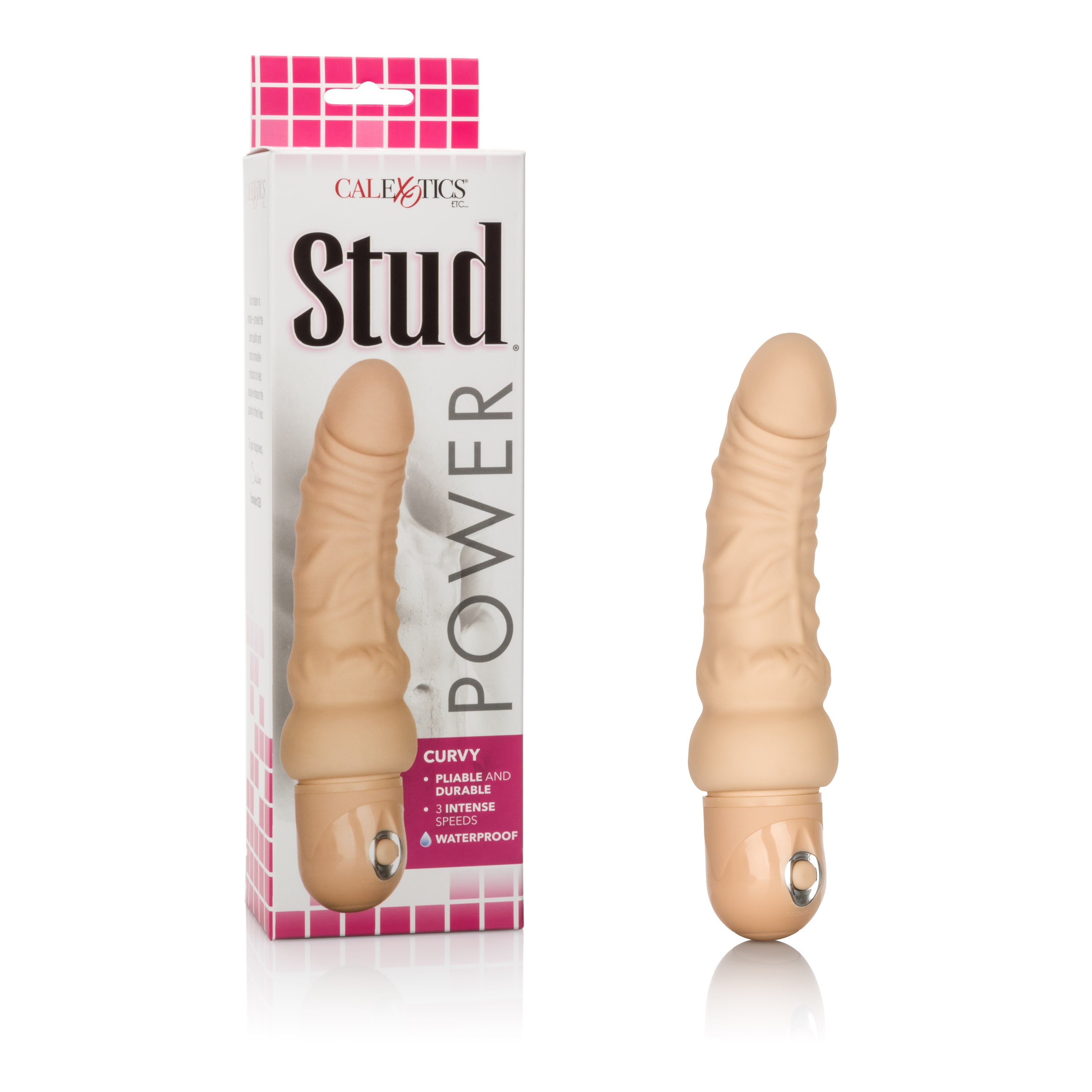 Waterproof Curvy Flesh Power Stud Vibrator Multi Speed Vibrators