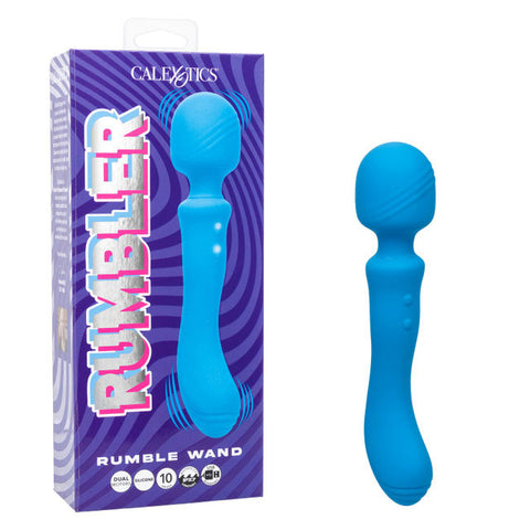 Rumbler Rumble Wand (Blue) – Rechargeable Dual-Ended Vibrator Vibrators - G Spot
