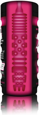 Zolo Girlfriend Masturbator Cup Cerise Ergonomic Design Strokers - Manual