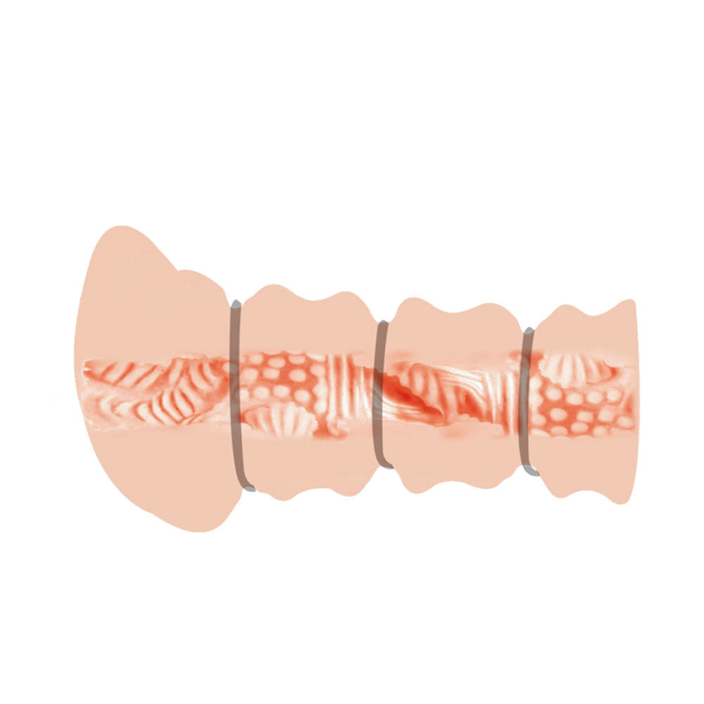 Ressi Flesh 3D Vagina (White) – Realistic Masturbator Sleeve > Sex Toys For Men > Masturbators > Manual