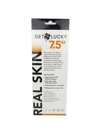 Get Lucky 7.5 Inch Bendable Real Skin Dildo by Voodoo Toys > Dildos > Realistic Dildos