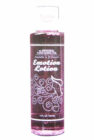 Emotion Lotion – Water-Based Warming Flavored Lotion 4 Fl Oz Bubble Gum > Lube > Flavoured