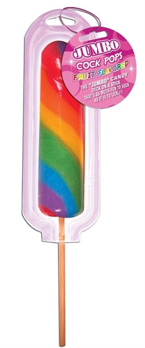 Jumbo Rainbow Cock Pops – Candy Lollipop Novelty Candy Rainbow > Novelties > Candy & Edible Items