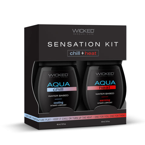 Wicked Sensation Kit 2 Pack 120 ml Warming & Cooling Lubricants Default Title Lubricants, Creams & Glides