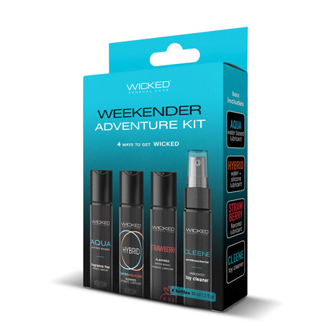 Wicked Weekender Adventure Kit – Travel-Sized Pleasure Kit 30ml Bottles > Sex Toys > Sex Kits