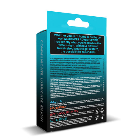 Wicked Weekender Adventure Kit – Travel-Sized Pleasure Kit 30ml Bottles > Sex Toys > Sex Kits