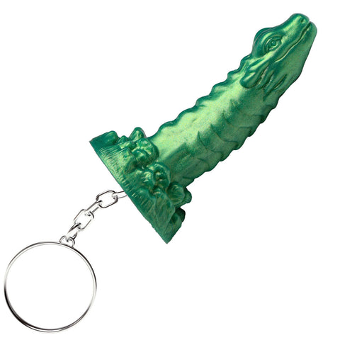 Green Cockness Monster Keychain Adult Novelty Accessory Gift Key Chains