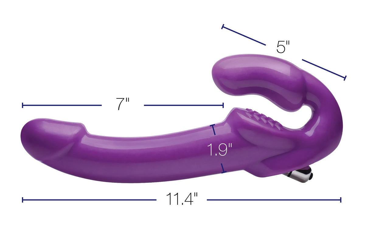 Revolver Strapless Strap-On – Extra Thick Long Shaft Harness-Free Harness-Free Vibrator (11.4) > Dildos > Strapless Strap Ons
