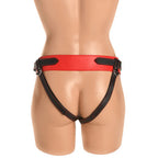 Horny Devil Red Strap-On Harness with Vegan Leather Horns > Dildos > Strap On Harnesses