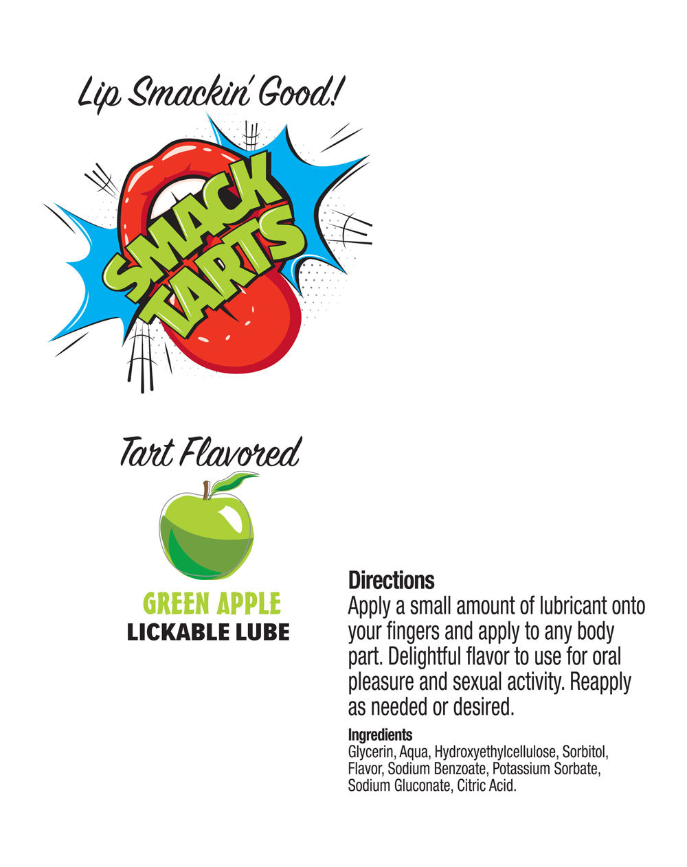 Little Genie Smack Tarts (Green Apple) – Flavored Lubricant Lubricants, Creams & Glides