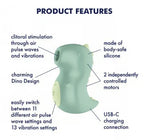 Satisfyer Din-Oooh – Compact Pressure Wave Vibrator with Two Motors > Sex Toys For Ladies > Air Pulsation