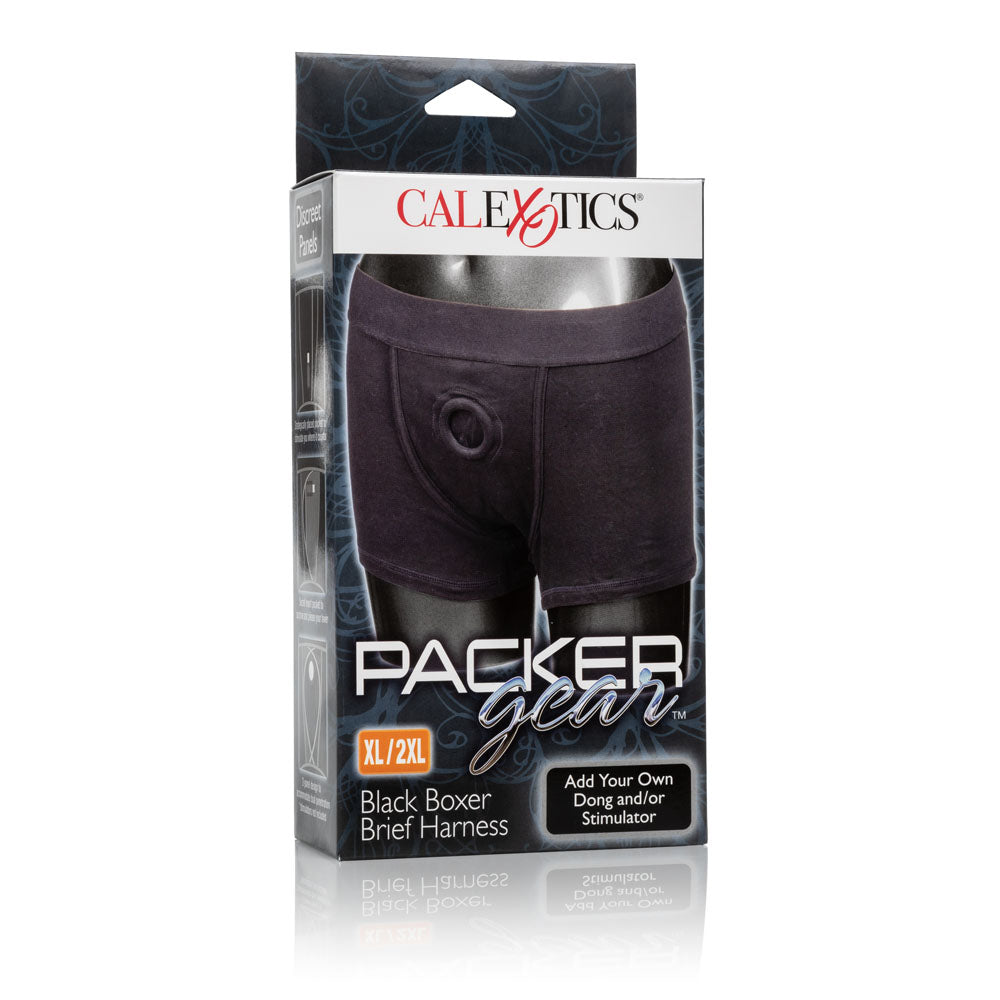 Packer Gear Black Boxer Brief Harness Comfortable Support XL > Gender > Bodywear