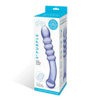 Purple Rain Ribbed 7" Dildo (Purple) – Dual-Ended Ribbed Dildo > Dildos > Double Dildos