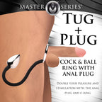 Master Series Tug Plug Aluminum Cock and Ball Ring – Aluminum Cock and Ball Ring > Anal Range > Butt Plugs