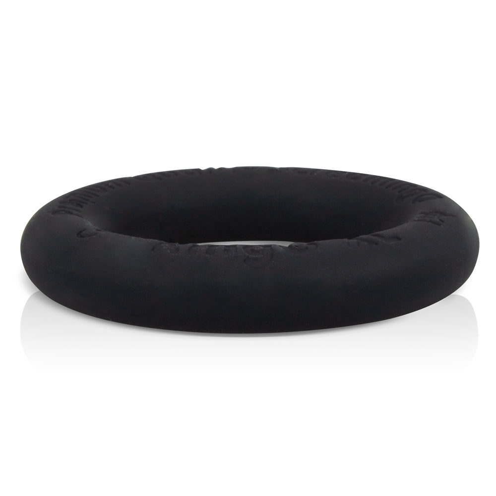 RingO XL Liquid Silicone Cock Ring in Black by Screaming O COCK RINGS