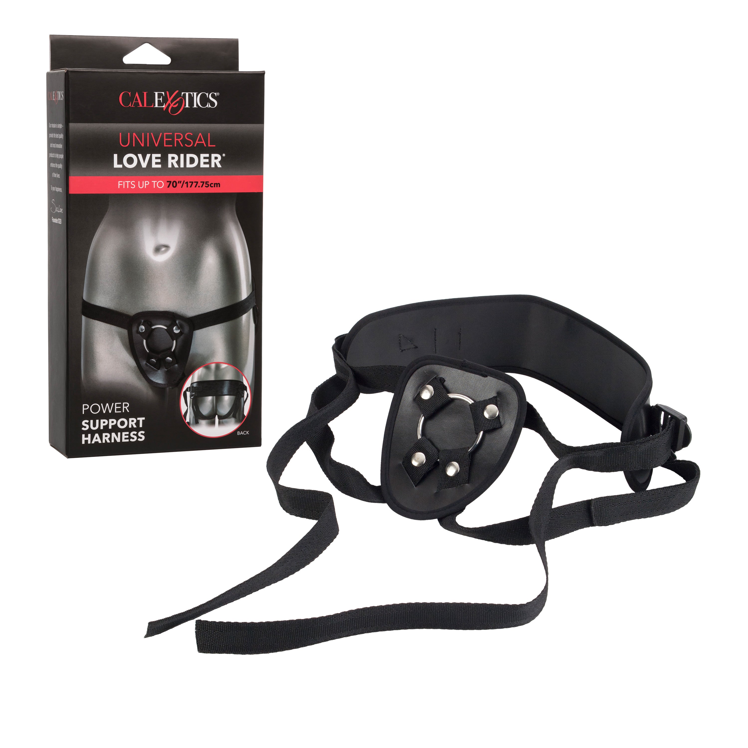 Universal Love Rider Adjustable Strap On Harness Black Harnesses & Strap-Ons