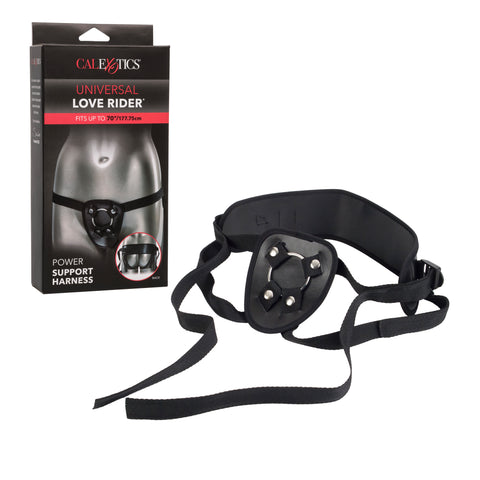 Universal Love Rider Adjustable Strap On Harness Black Harnesses & Strap-Ons