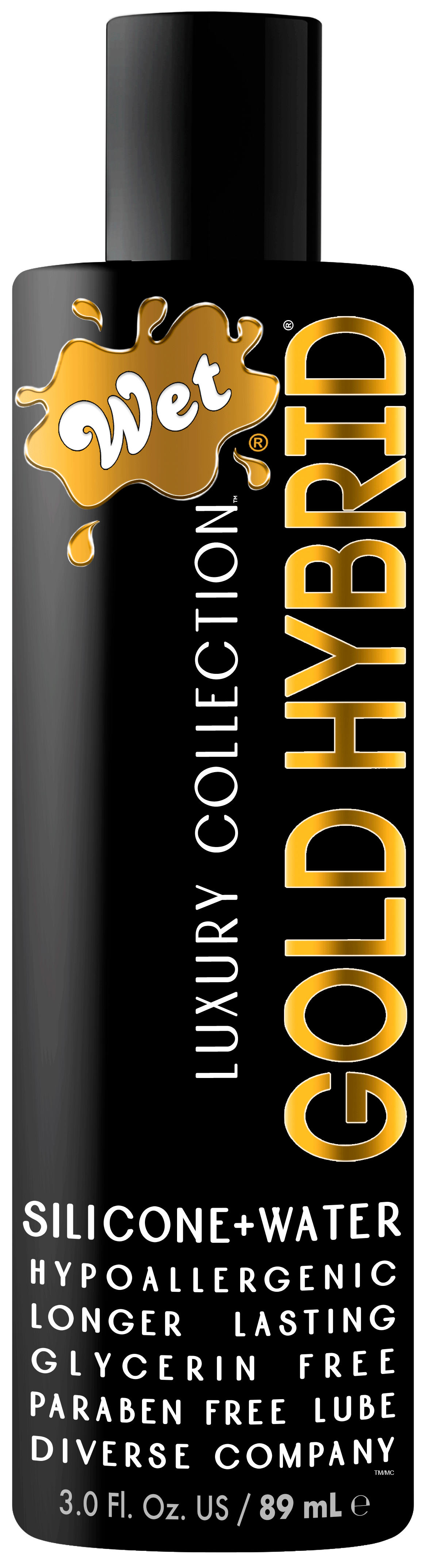 Wet Gold Hybrid Water Silicone Blend – Hypoallergenic Long-Lasting Lubricant 3.1 Fl Oz Secondary image