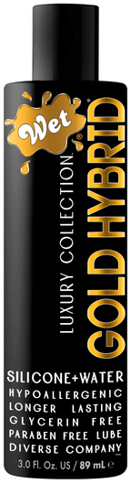 Wet Gold Hybrid Water Silicone Blend – Hypoallergenic Long-Lasting Lubricant 3.1 Fl Oz > Lube > Hybrid