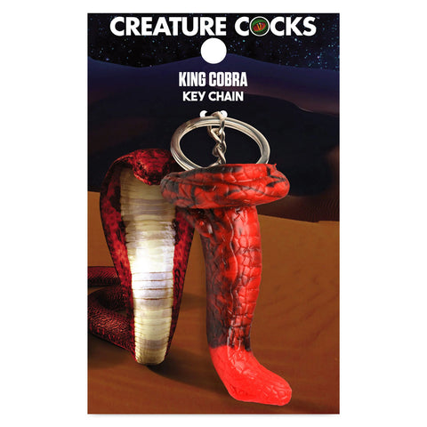 King Cobra Red Keychain Adult Intimacy Accessory Novelty Red Key Chains