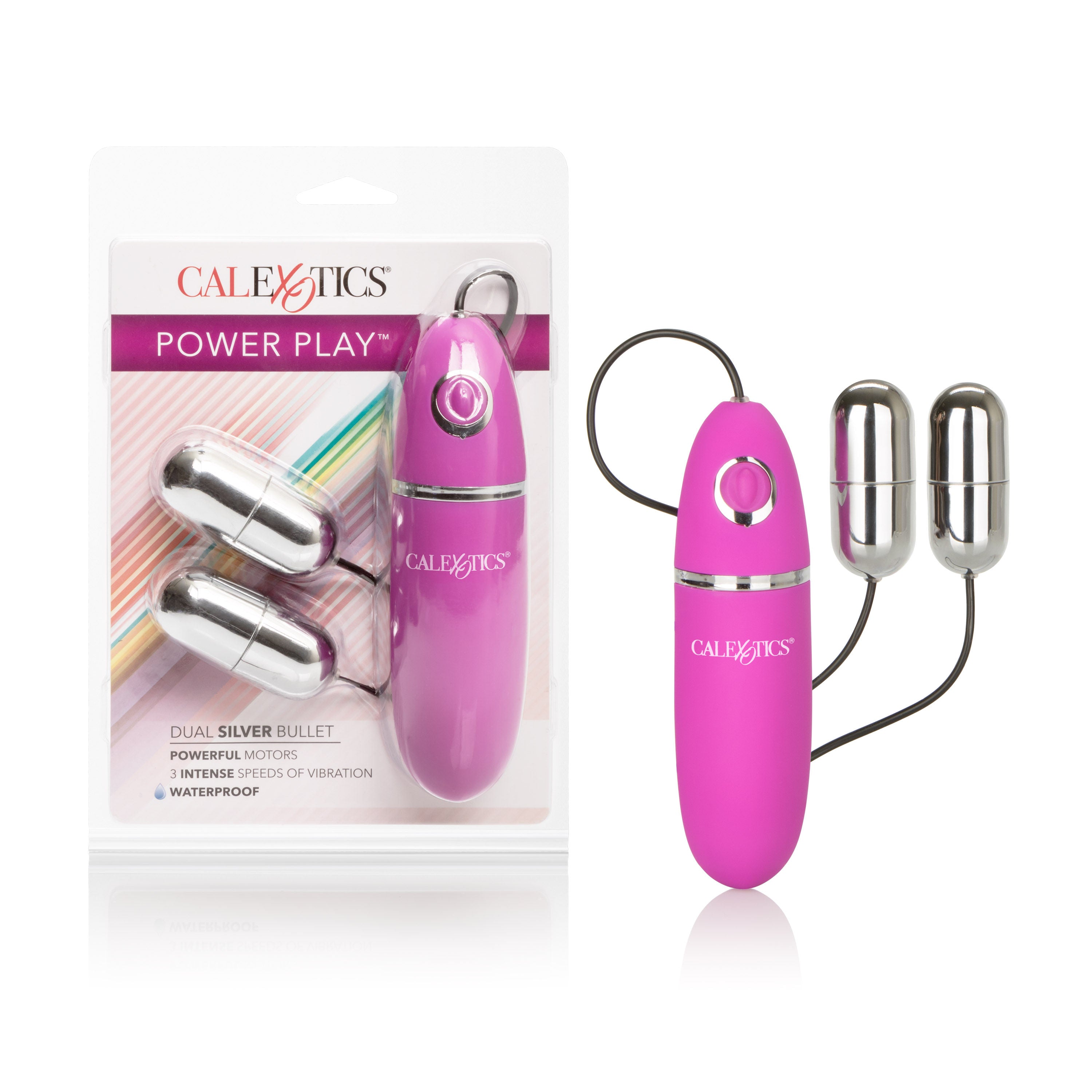 Power Play Dual Silver Bullet Vibrator With Three Intense Speeds BULLETS