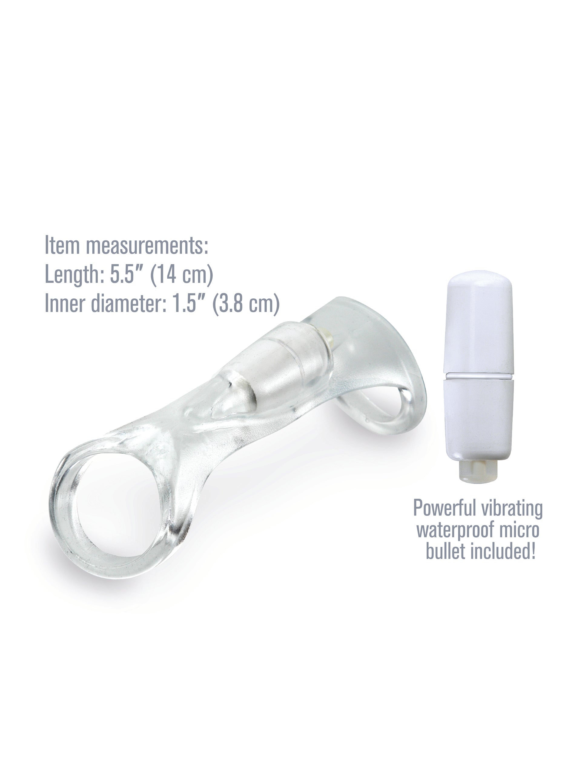 Fantasy X-Tensions Vibrating Cock Sling (Clear) – Vibrating Cock Sling
