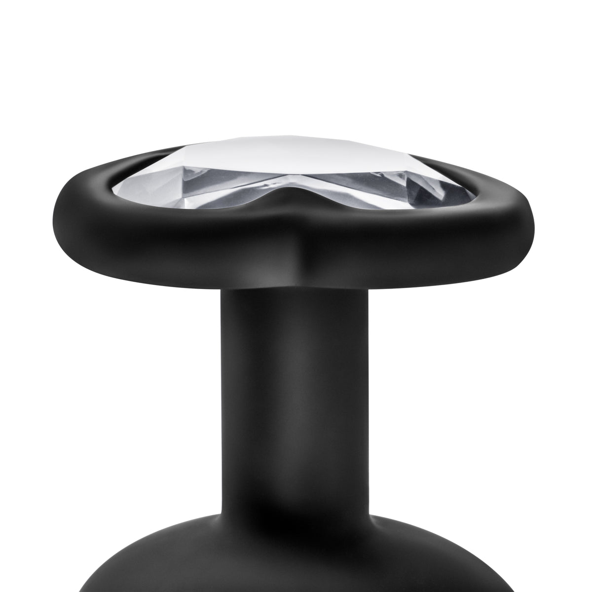 Temptasia Medium 3.25 Inch Black Bling Butt Plug Satin Smooth Anal Toy > Anal Range > Butt Plugs