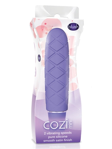 Luxe Cozi Mini Periwinkle - Compact Vibrating Silicone Toy Blue Finger Stimulator
