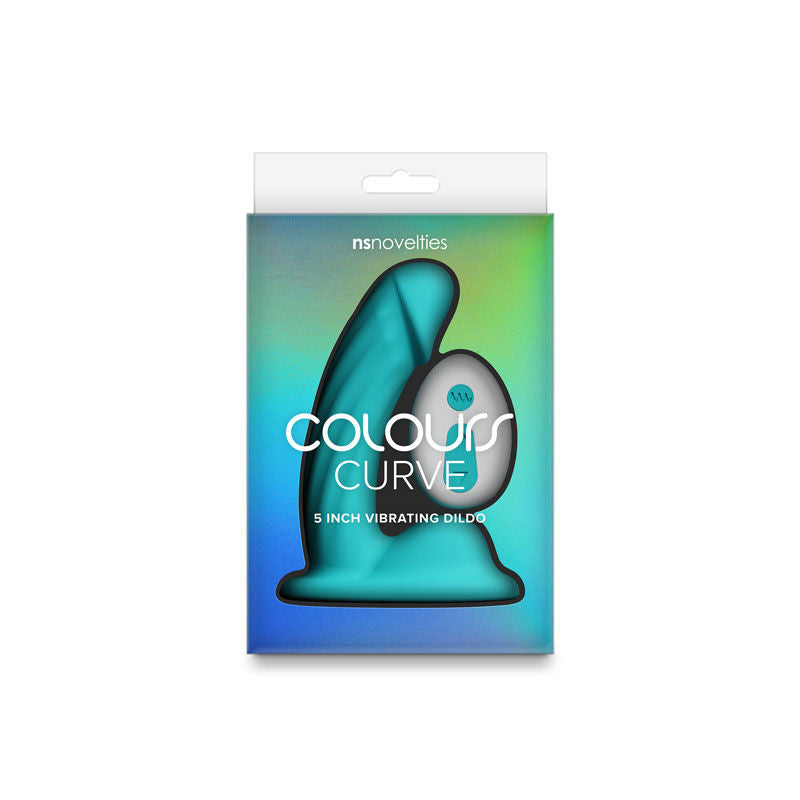 Colours Curve (Pink| Purple| Teal) – Waterproof Vibrating 5" Dildo > Dildos > Slim Dildos