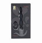 Maia Mason (Black) – 9.3 Inch Rechargeable Wireless Remote Anal Beads Vibrator > Anal Range > Anal Beads