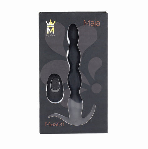 Maia Mason - Rechargeable Anal Beads with Wireless Remote Black > Anal Range > Anal Beads