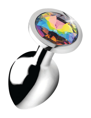 Rainbow Prism Gem Medium Anal Plug for Adult Intimacy Play Multi > Anal Range > Jewel Butt Plugs