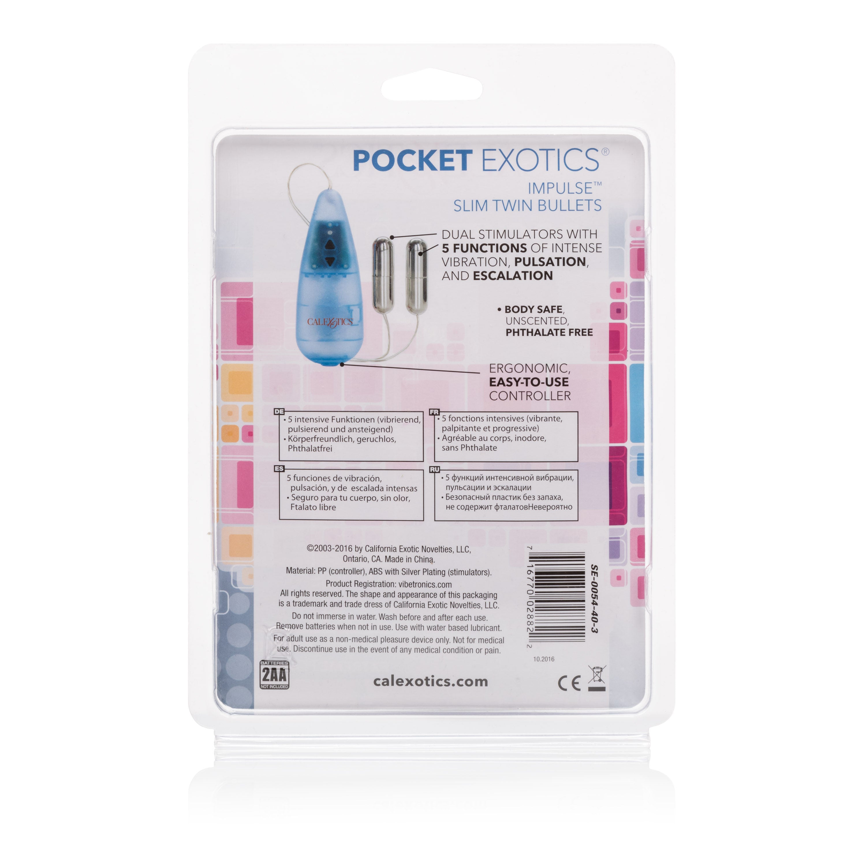 Pocket Exotics Slim Twin Bullets Mini Vibrator for Women BULLETS