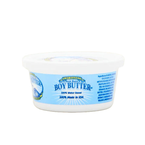 Boy Butter H2O Water-Based Personal Lubricant Cream 4oz Tub