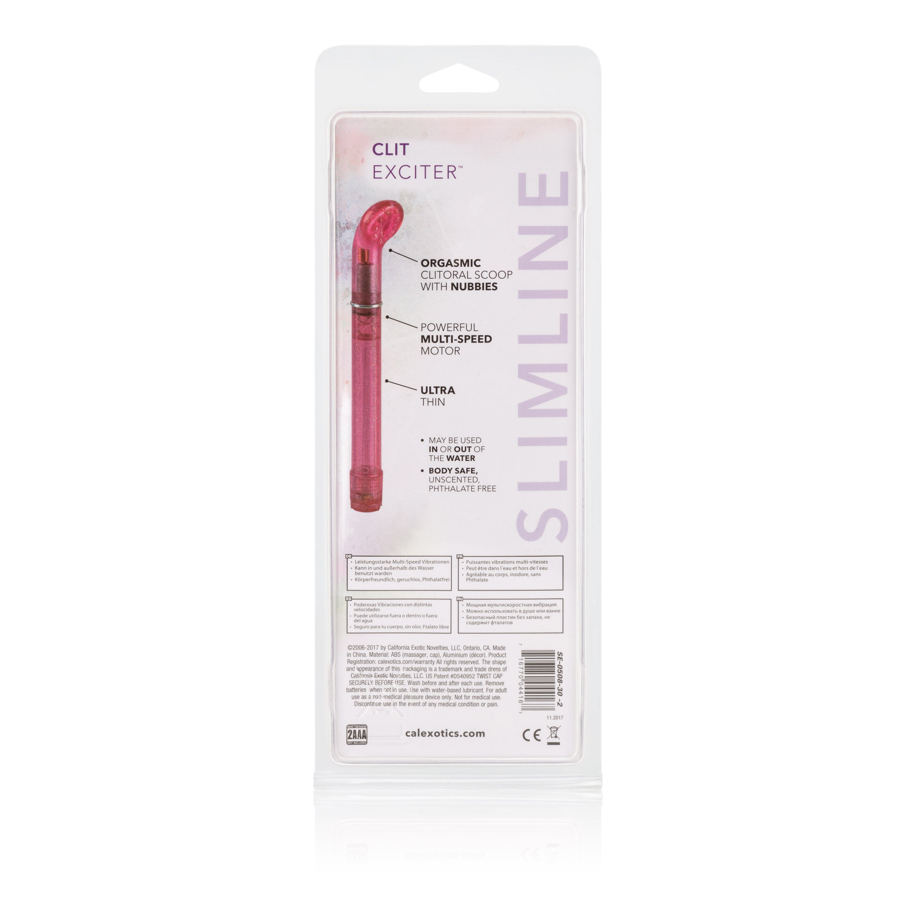 Pink Waterproof Clitoral Vibrator with Multi-Speed Functions STIMULATORS