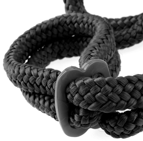 Fetish Fantasy Silk Rope Love Cuffs Black Wrist Restraints > Bondage Gear > Restraints