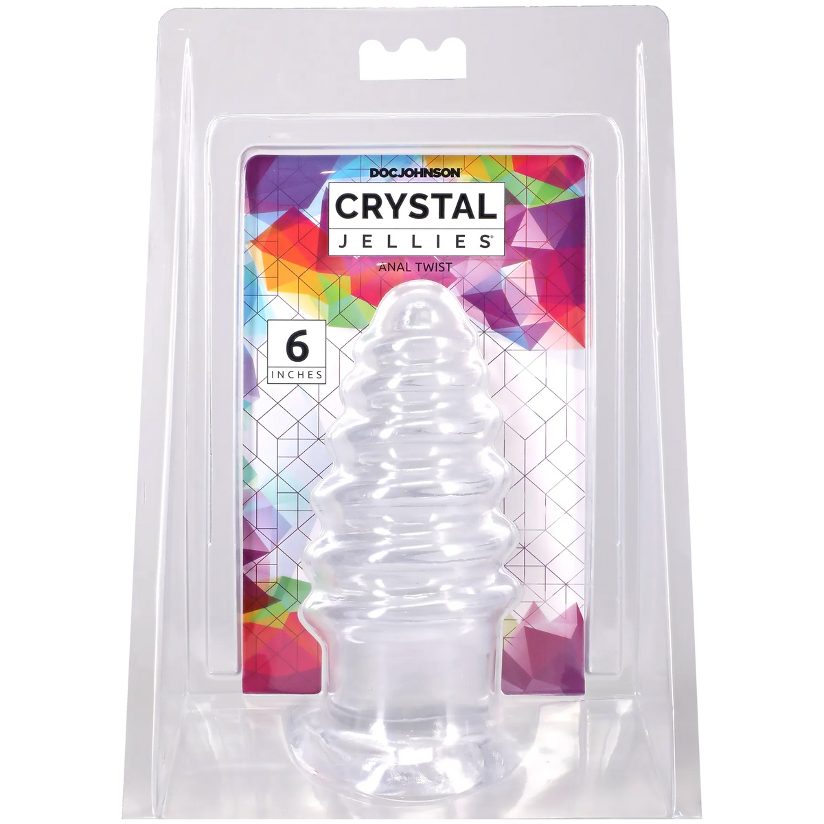 Crystal Jellies Anal Twist - 6 / 7 Inch Soft Flexible Anal Stimulator Clear > Anal Range > Anal Probes