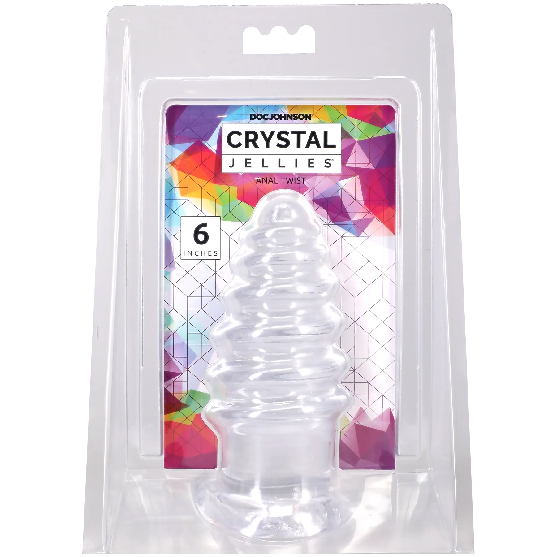 Crystal Jellies Anal Twist - 6 / 7 Inch Soft Flexible Anal Stimulator Clear > Anal Range > Anal Probes