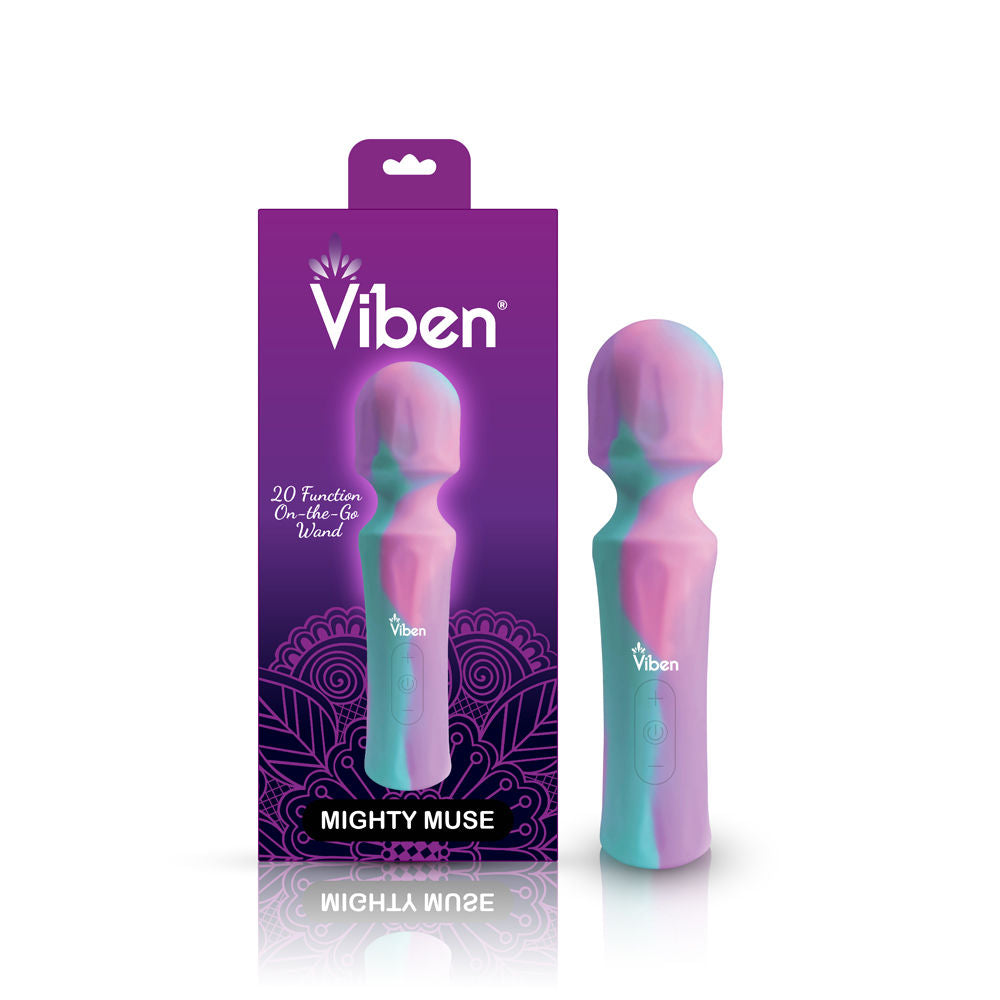 Mighty Muse Mini Massager Silicone Vibrator With 15 Modes Multi Electric Massager